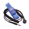 Transforming Technologies Wrist Strap Set, Black, 12', 10mm Blue Fabric Band WB1845